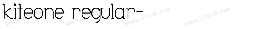 kiteone regular字体转换